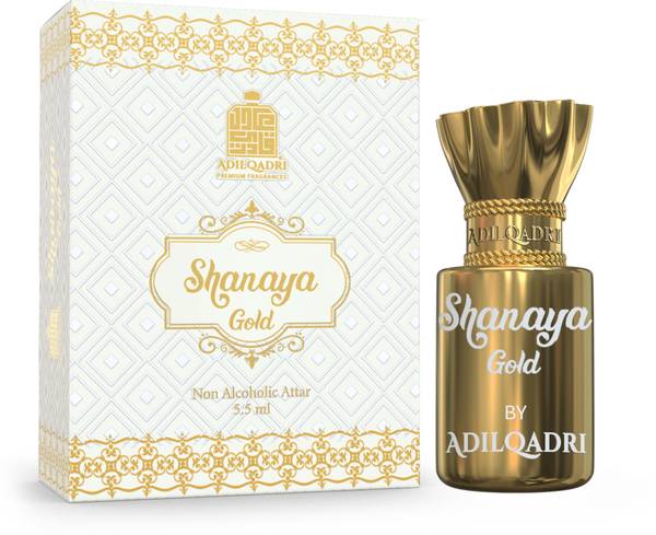 Adilqadri Shanaya Gold Attar For Men & Women|Arabic Scent|Non-Alcoholic Long Lasting Attar Floral Attar