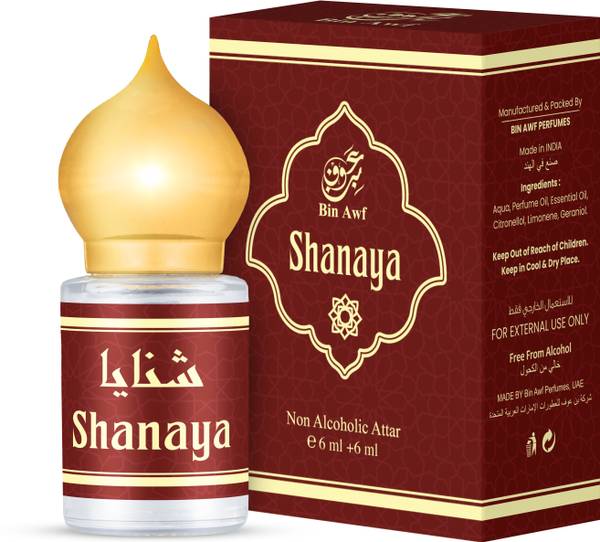 Binawf Shanaya Luxury Attar | 100% Alcohol Free | Long Lasting Perfume Floral Attar