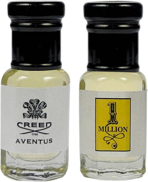Luxify Scent Creed Aventus & One Million Attar | 100% Alcohol Free | Long Lasting Perfume Floral Attar