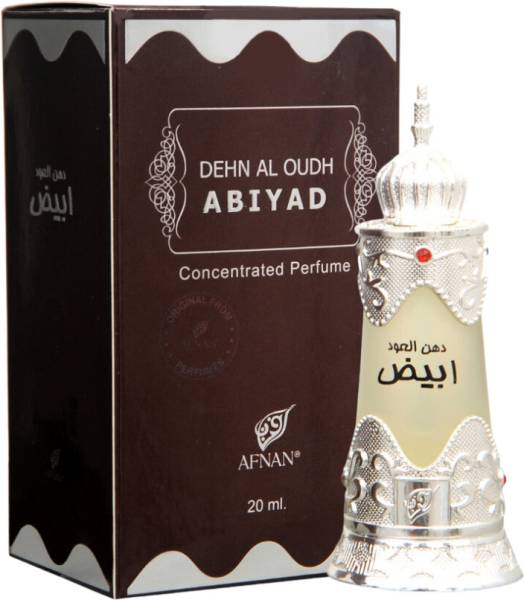 AFNAN White Oud (Dehn al Oudh Abiyad) Made in Dubai Long Lasting Perfume Floral Attar
