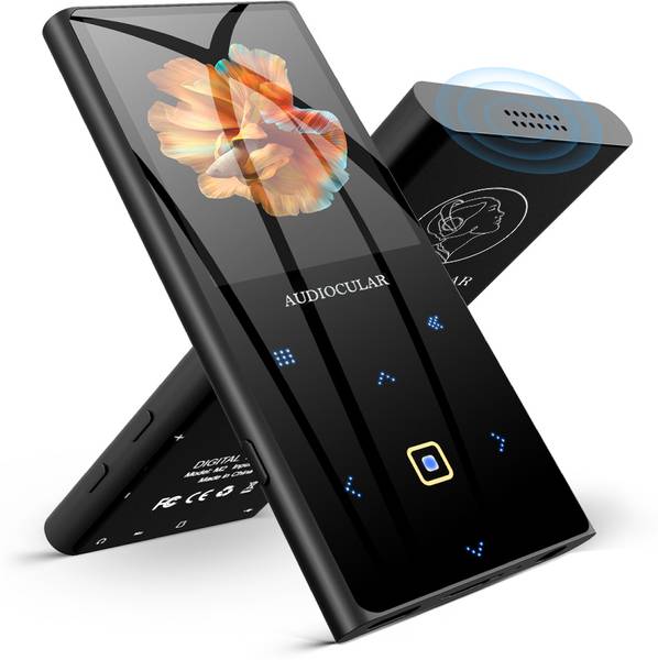 AUDIOCULAR M21 Portable Music Player with Bluetooth, Touch Buttons, Built-in Speaker 32 GB MP3 Player