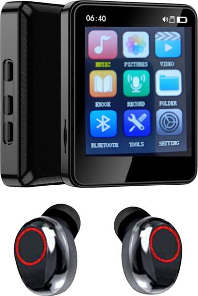 XZOR Bluetooth Touchscreen Player with Wireless Earbuds Expandable Storage Upto 128GB 4 GB MP3 Player