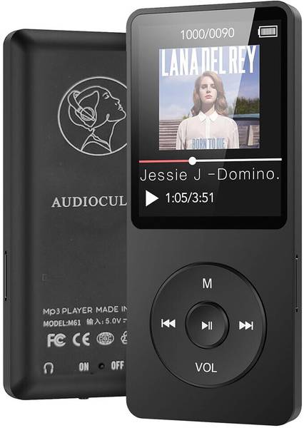 AUDIOCULAR M61 8GB Portable Mp3 Music Player Audio Player with Earphone, FM Radio etc. 8 GB MP3 Player
