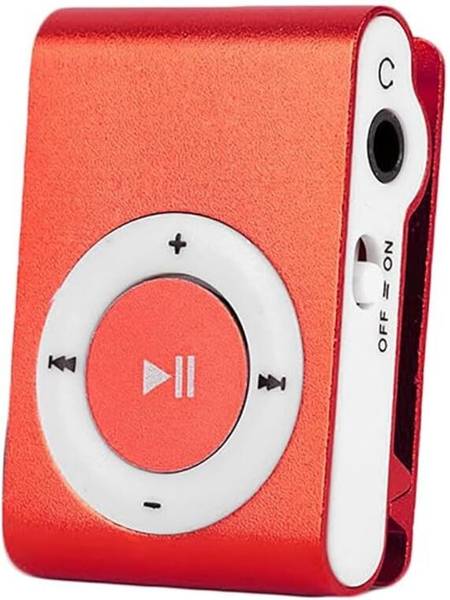 DRUMSTONE Metal MP3 Player  TF Card Slot, USB Compatibility, Compact Orange Design 4 GB MP3 Player