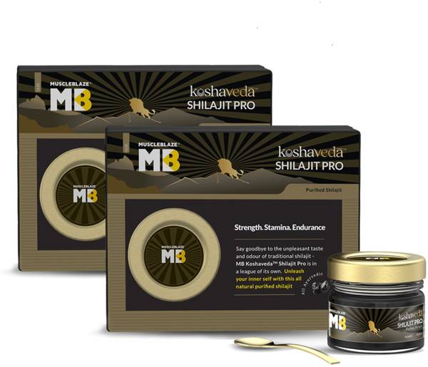 Koshaveda Shilajit Pro by MuscleBlaze, for Strength, Stamina & Endurance, 20 g