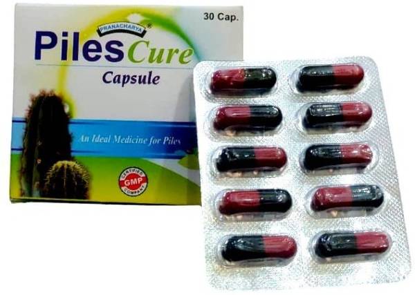 Pranacharya Pilescure Capsule for all types piles and fissure