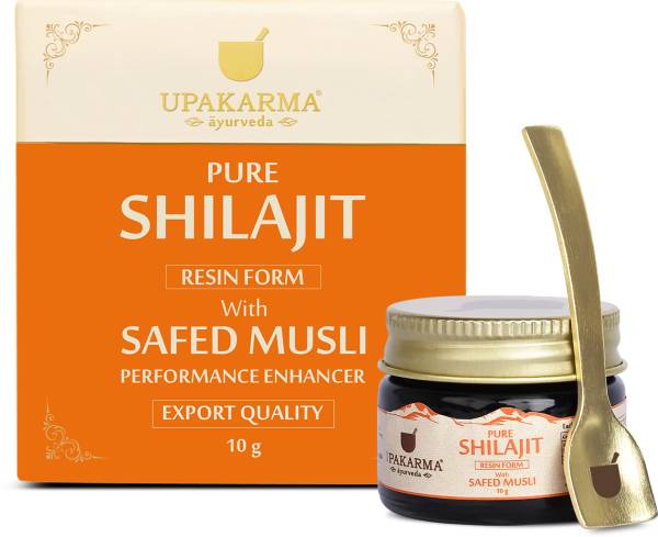 UPAKARMA Pure Shilajit Resin with Safed Musli to Boost Performance, Power, and Stamina