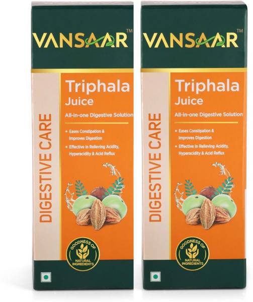 Vansaar Triphala Juice- 2X1L|Gut Health Solution|Constipation relief