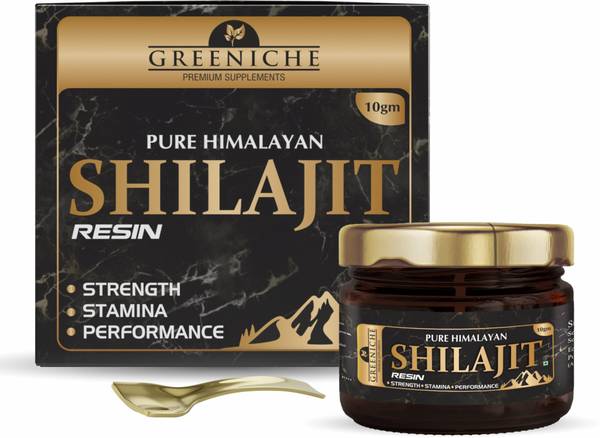Greeniche Himalayan Shilajit Resin for Performance| Strength, Power & Stamina|10g