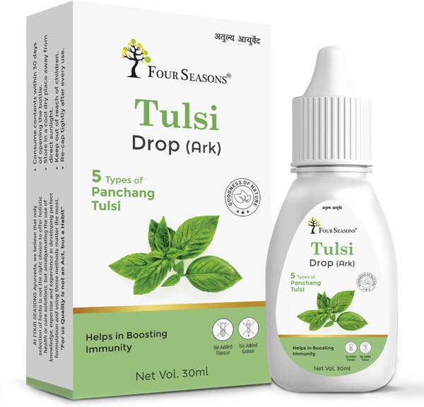 Four Seasons Panch Tulsi Drop (Ark) | Support Immunity, Skin, Joint, Heart & Liver Health