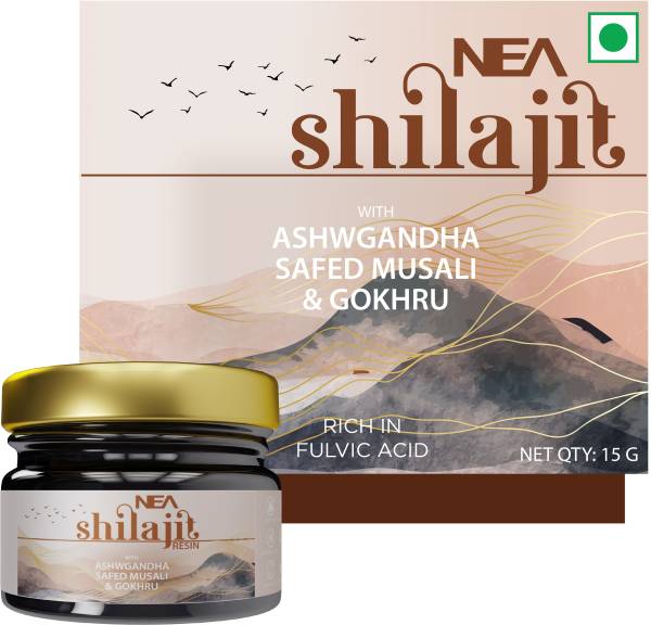 Nea 100% Pure Shilajit + Ashwagandha, Gokhru, Safed Musli