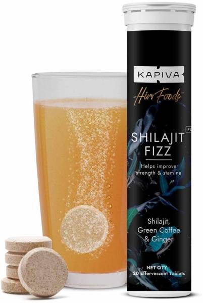 Kapiva Himfoods Shilajit Plus Fizz | For Energy & Stamina|Ayurvedic Effervescent Tablet