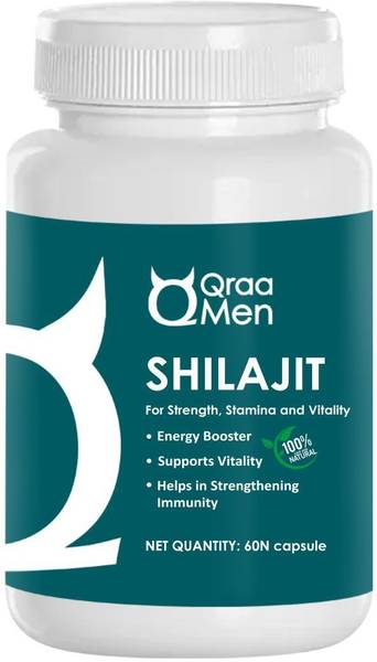Qraa Himalayan Shilajit Extract Capsules for Strength & Vigour | Performance Booster