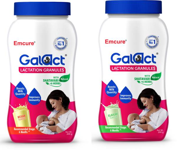 Galact Shatavari Elaichi + Kesar Lactation Granules By Emcure Pharma