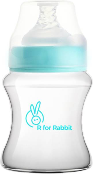 R for Rabbit Polypropylene First Feed Nipple Milk Bottle with Anti-Colic for New Born Babies - 150 ml