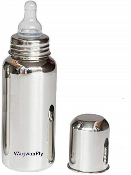 Wagwanfly Stainless Steel Baby Feeding Bottle for Milk and Baby Drink - 240 ml