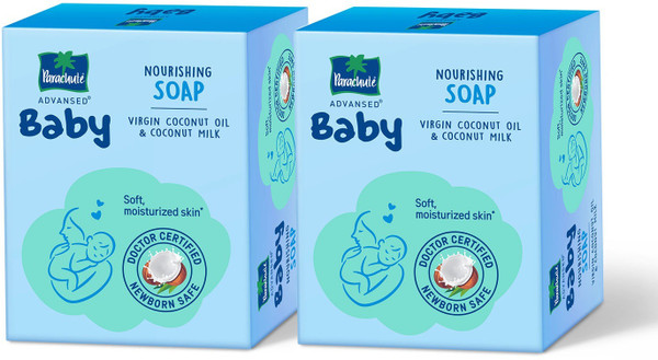 Parachute Advansed Baby Nourishing Soap for Newborn Babies, Doctor Certified, Prevents Dryness