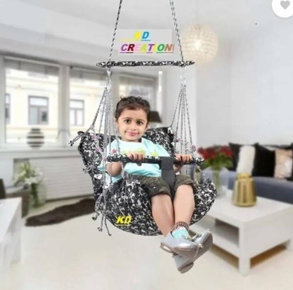PIPRESHWAR Big Size Baby Swing Folding & Washable 1- 5 Years With Safety Belt indoor Baby Carry Cot