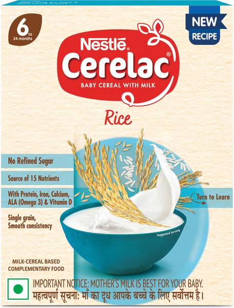 Nestle Cerelac Baby CerealMilk, Rice Cereal