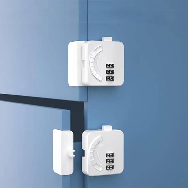 SG-Mart PASSWORD DOOR LOCK Baby Safety Self Adhesive Cupboard Lock , ABS Plastic