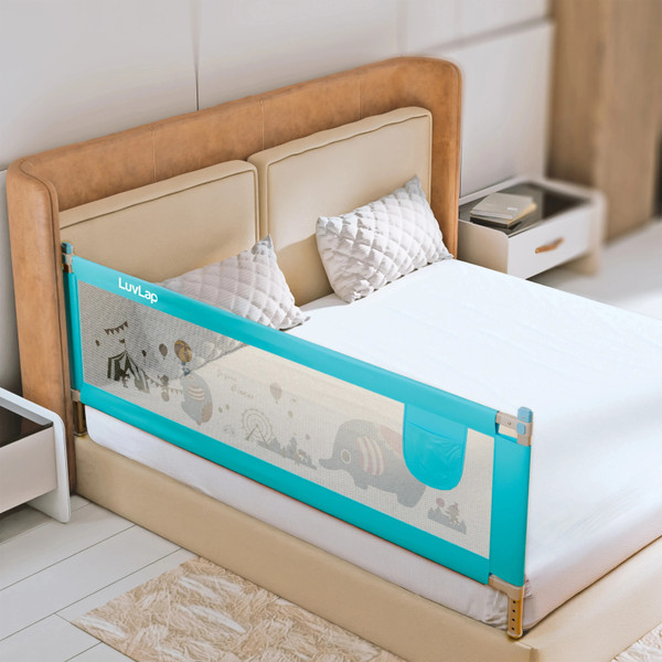 LuvLap Bed Rail Guard for Baby/Kids Safety (180x68cm), Portable & Foldable Bed Rail,