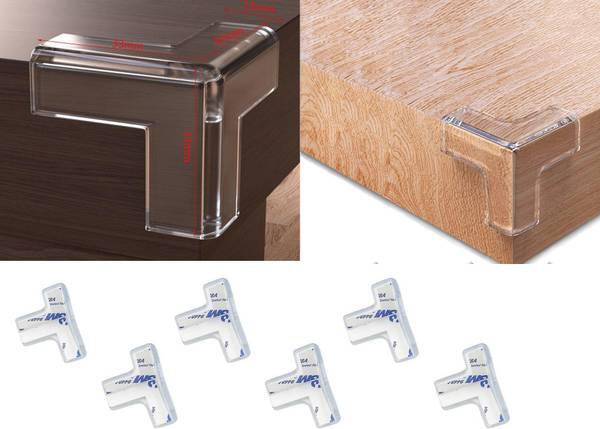 QUICKSHOP Baby proofing Silicon Corner & edge guard protector for furniture safety ( 6pcs)