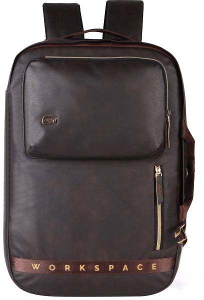 Gear WORKSPACE HYBRID FAUX LEATHER LAPTOP BRIEFCASE/BACKPACK 21 L Laptop Backpack