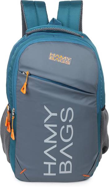 hamy Travel Bag | College Bag | School Bag | Unisex Laptop Bag (C Green & Grey) 35 L Backpack