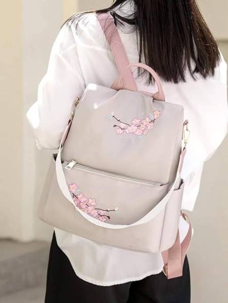 GrabOn Backpack Fashion New Flower Embroidered Artistic National Style 15 L Backpack