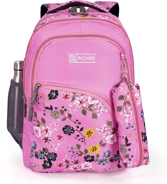 Richer Large 36 L Laptop Erin Laptop Backpack for Women, 4 compartments, (BLACK ) 36 L Laptop Backpack