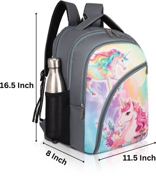 newtal Grey Backpack Bag For Girl's , Comfortable 20 L Backpack