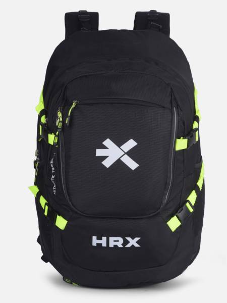 HRX by Hrithik Roshan EVO Hunt 50L Overnighter Black Travel hiking with Ergonomic Strap & Back Padding 50 L Laptop Backpack