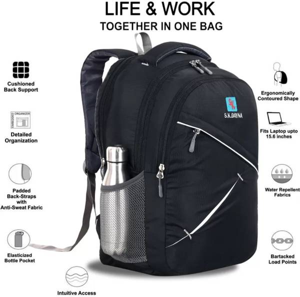 S.K.DAYNA Casual Backpack For Men and Women-Office,College and Travel Bag 35 L Trolley Laptop Backpack