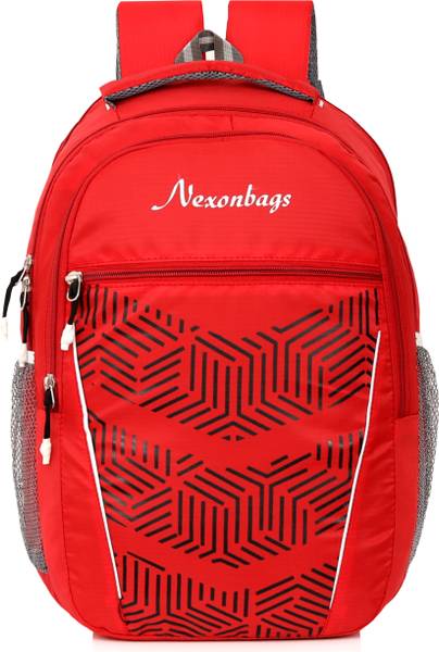 NEXON Trendy and Modern Printed Collage School Office Laptop Bags For Boys Girls(Red) 40 L Backpack