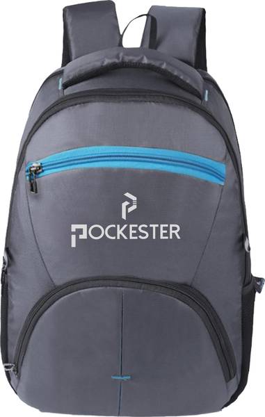POCKESTER With Rain Cover Office/College/Travel Waterproof Laptop Bag 35 L Laptop Backpack