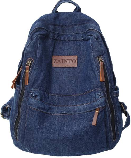 Zainto Denim bag for women 25 L Backpack