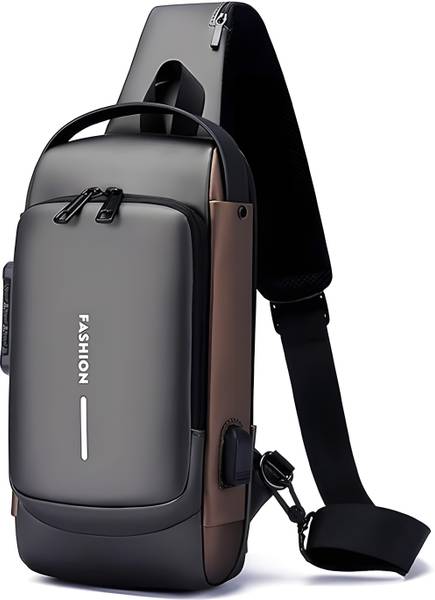 Bellveen New Sling Bag Anti-Theft USB Crossbody Backpack Waterproof Chest Shoulder Bag 10 L Backpack