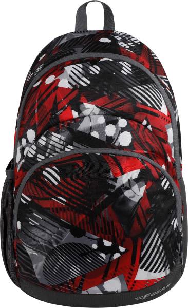 F GEAR Dylan Geometric Black Red 15 L Backpack