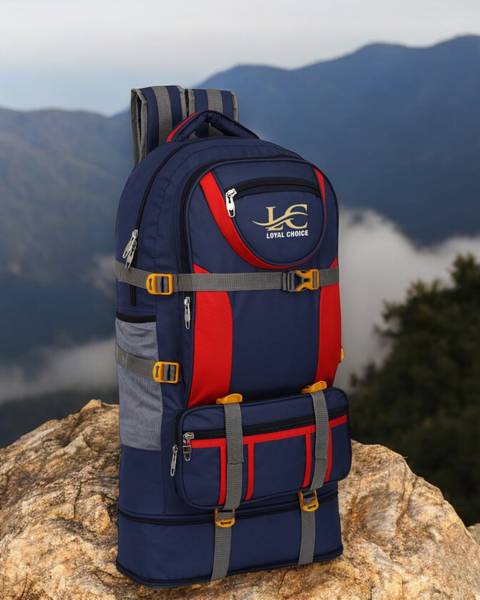 LOYAL CHOICE Travel Backpack for Sport Camping Hiking Trekking Bag Rucksack - 60 L(Blue) Waterproof Backpack