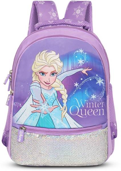 Priority 16 Inch Disney Princess Frozen Elsa Printed School 20 L Backpack