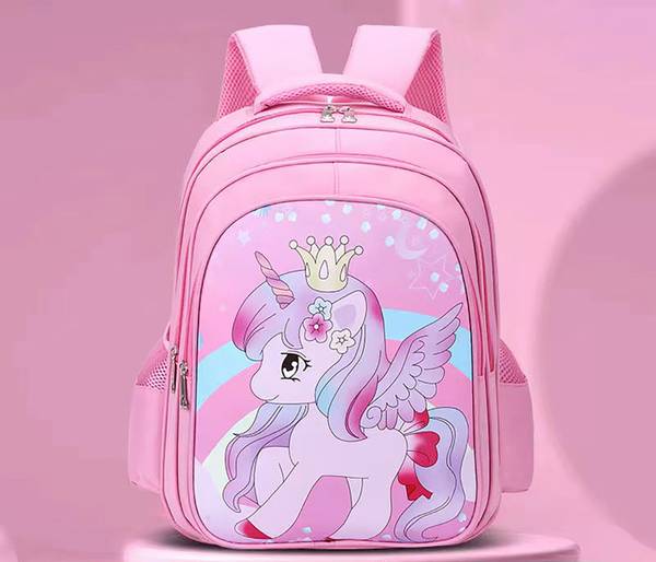 SYGA Schoolbag For Primary School Students,Oxford cloth With Pegasus Design (Pink) Waterproof School Bag