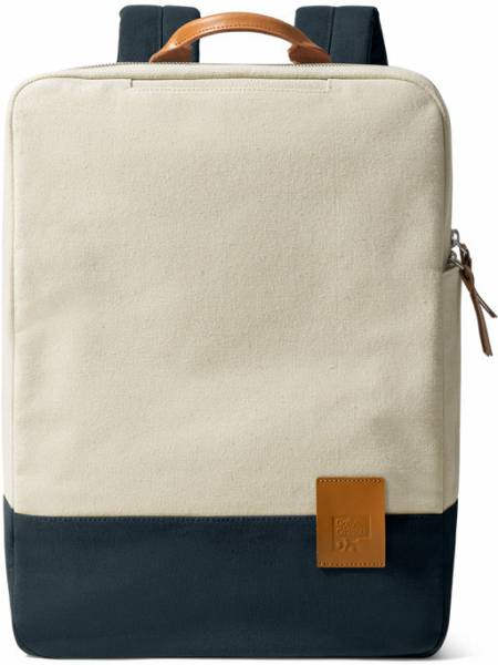 DailyObjects Ivory - Navy 9 to 9 Backpack Laptop Bag