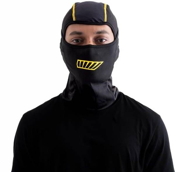 Tiivra Black Bike Face Mask for Men & Women