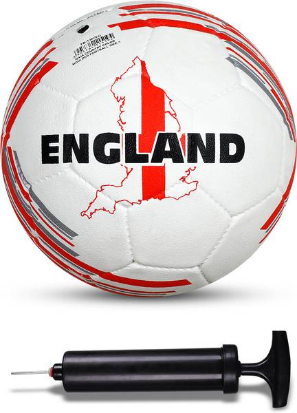 NIVIA Combo Country Color (England) Moulded Football With Ball Pump Football - Size: 5