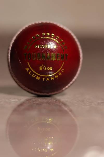 Cricketkingdom Cricket Kingdom Red Tournament Cricket Leather Ball (Pack of 1) Cricket Leather Ball