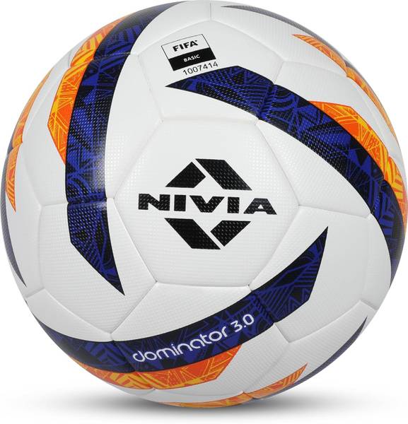 NIVIA Dominator 3.0 Football, Suitable for Grass Turf, International Match Ball,Size-5 Football - Size: 5