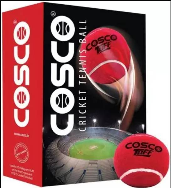 Batomania Cosco Tuff Red Heavy Cricket Tennis Ball