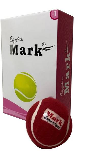 sixit Mark Signature Red Cricket Tennis Ball