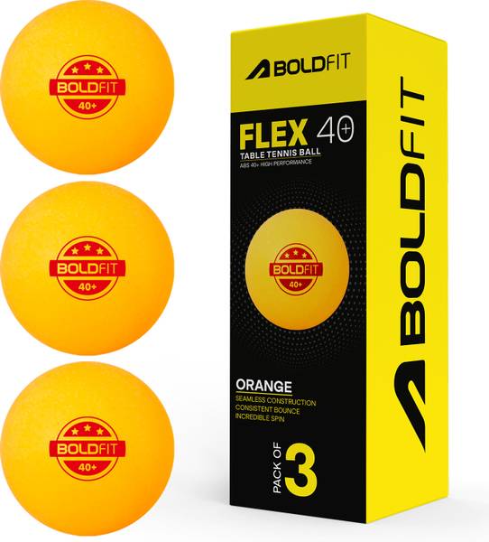 BOLDFIT Table Tennis Balls 3 Star 40+ Combo Abs Tt Balls Ping Pong Ball For Kids & Adult Table Tennis Ball
