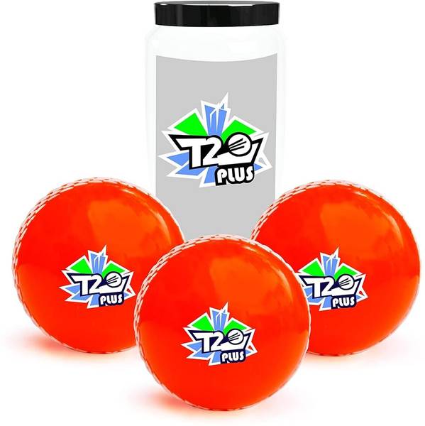Jaspo T-20 Plus Practice Cricket Ball/Wind Balls for - Indoor & Outdoor Street & Beach Cricket Synthetic Ball